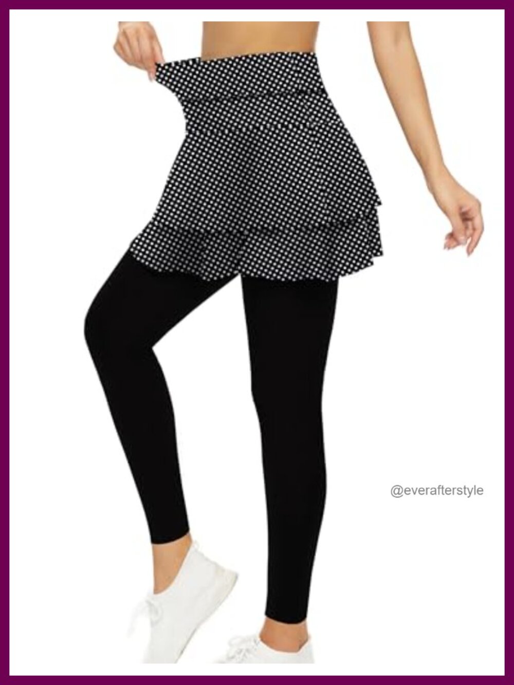 Tennis Skirted Leggings 95% Polyester 5% Spandex with Pockets Golf Skort